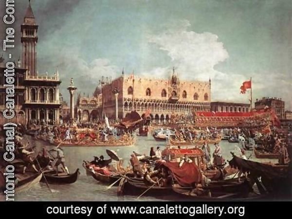 (Giovanni Antonio Canal) Canaletto - The Bucintoro Returning To The Molo On Ascension Day