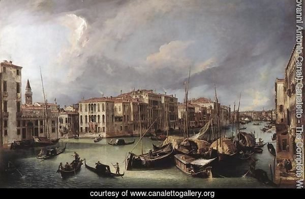 The Grand Canal With The Rialto Bridge In The Background