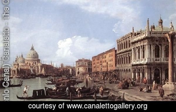 (Giovanni Antonio Canal) Canaletto - The Molo    Looking West