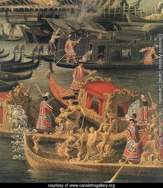 Arrival of the French Ambassador in Venice (detail 2) 1740s