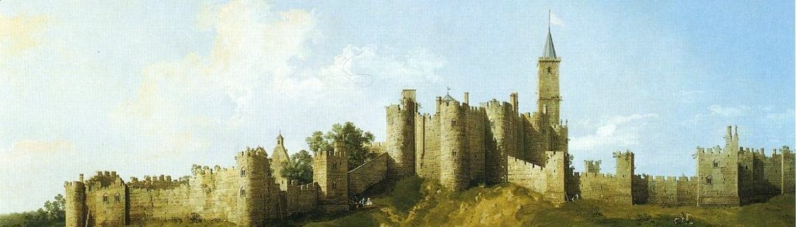 (Giovanni Antonio Canal) Canaletto - Alnwick Castle at Northumberland 1752